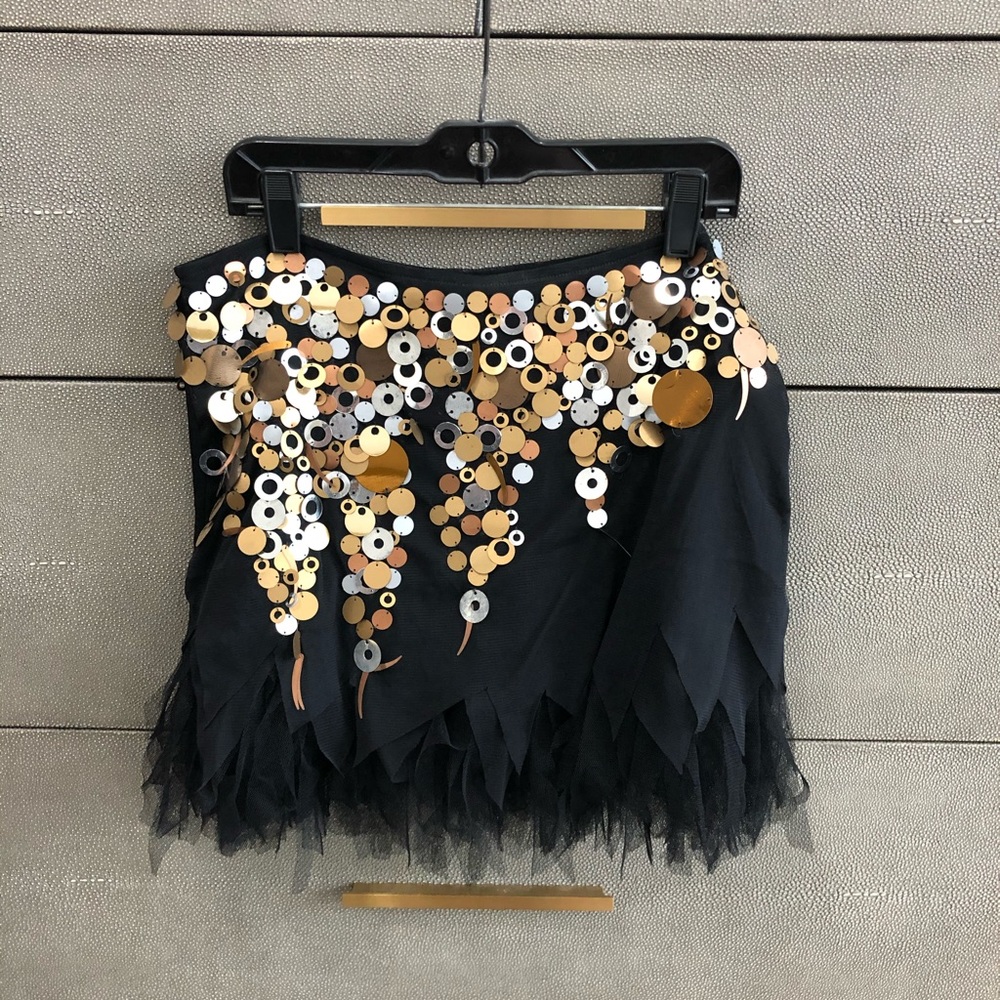 Marciano sequined tule skirt AND corset top